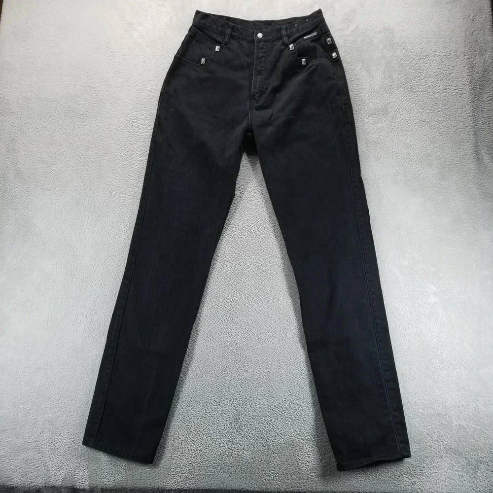 Western‎ Ethics Jeans Womens 28 Black Straight Studded Bareback Festival